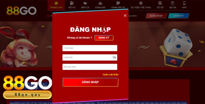 Cổng game 88GO tối ưu hóa quá trình đăng nhập để đảm bảo thuận tiện nhất cho game thủ